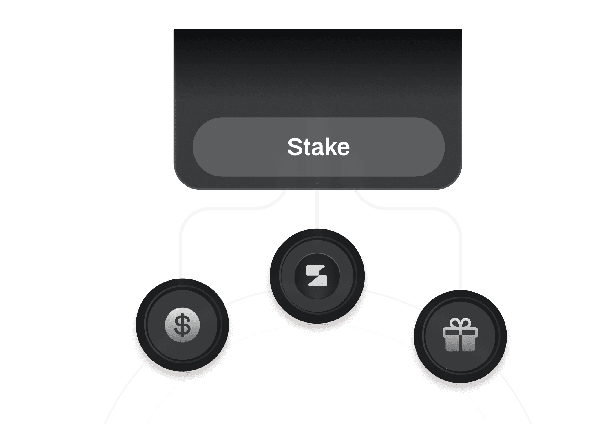 Stake-gated rewards diagram